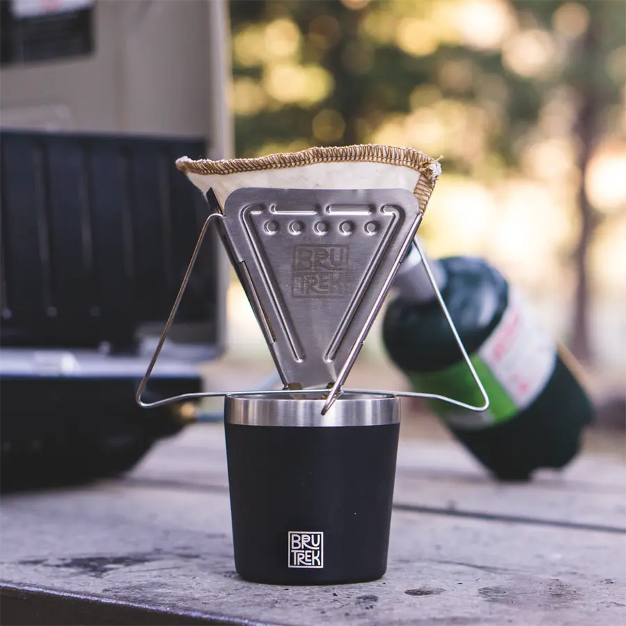 gear review: brutrek collapsible pour over coffee maker
