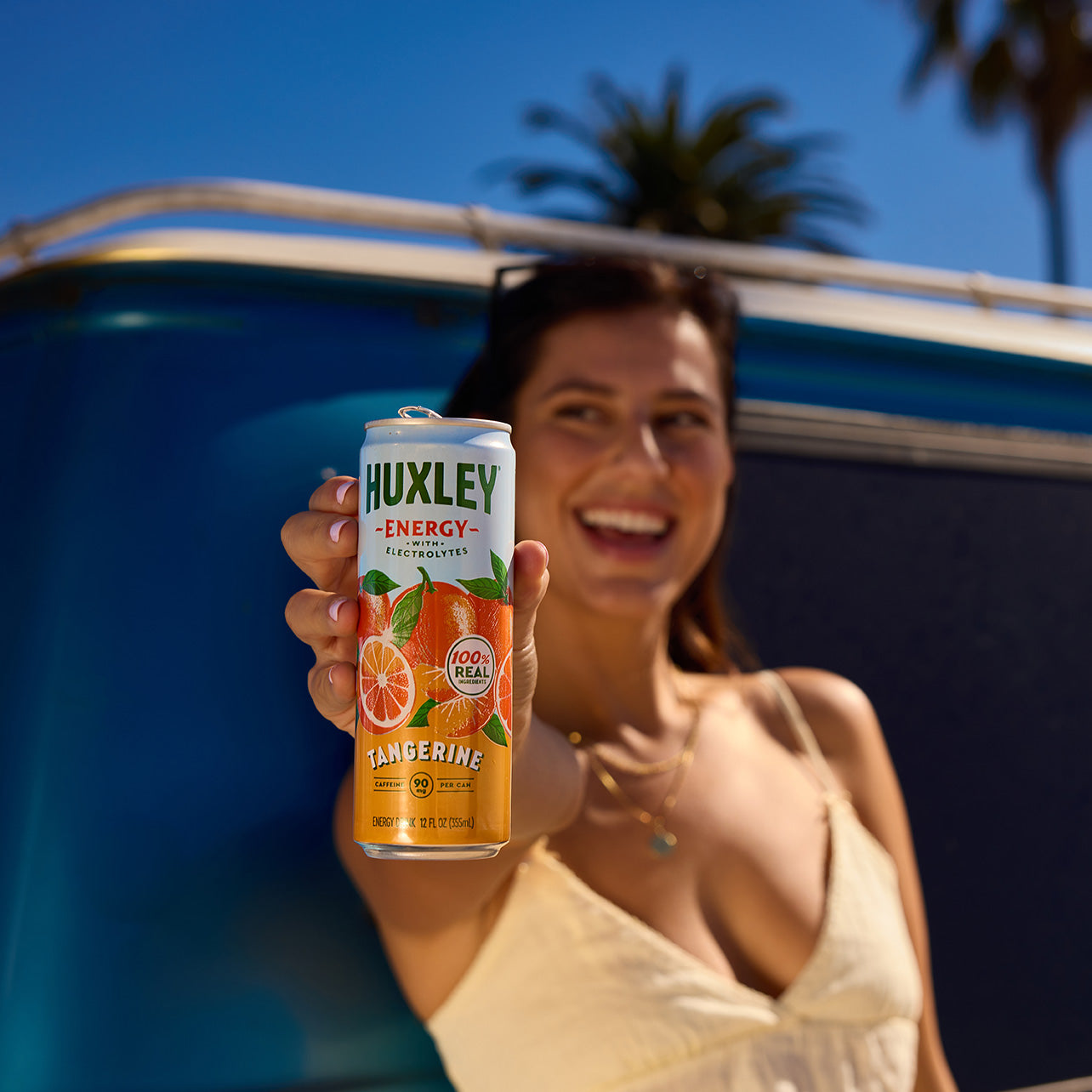 Huxley Tangerine Teton Energy Drink | Plant-Based, Real Juice